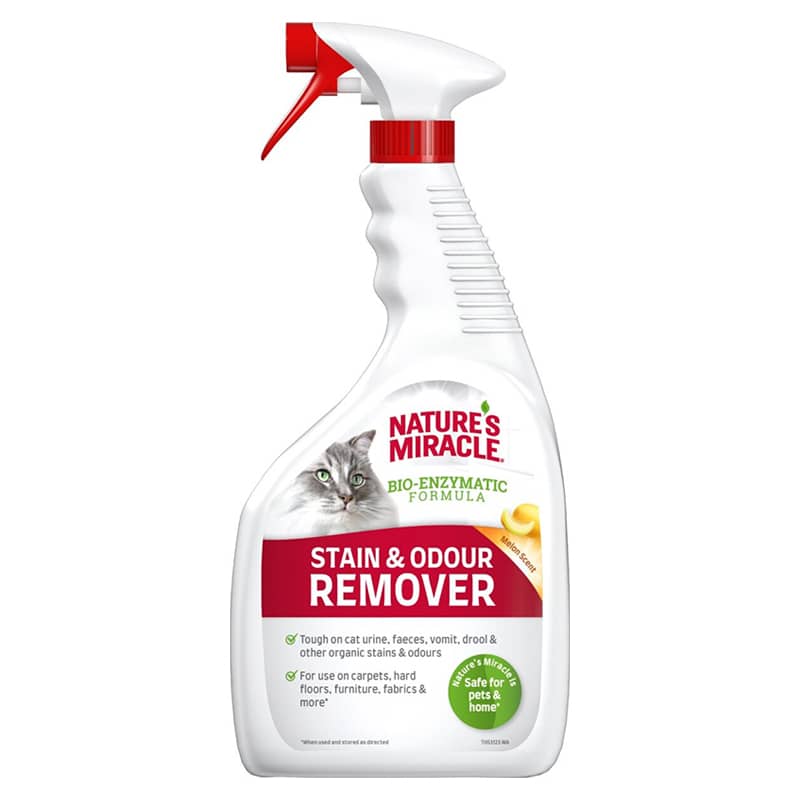 Nature’s Miracle Remover Melon kaķu smaku un traipu noņēmējs ar melones aromātu 946 ml